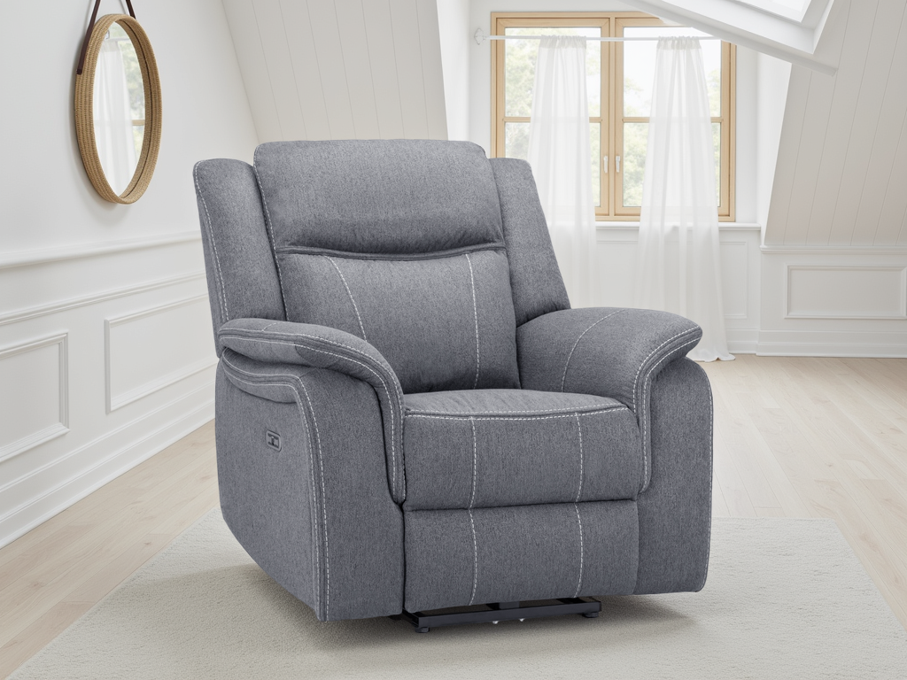 Solar Tech Electric Recliner Armchair Fabric