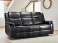 Galaxy Tech Electric Recliner 3 Seater Leather