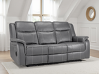Solar Tech Electric Recliner 3 Seater Leather
