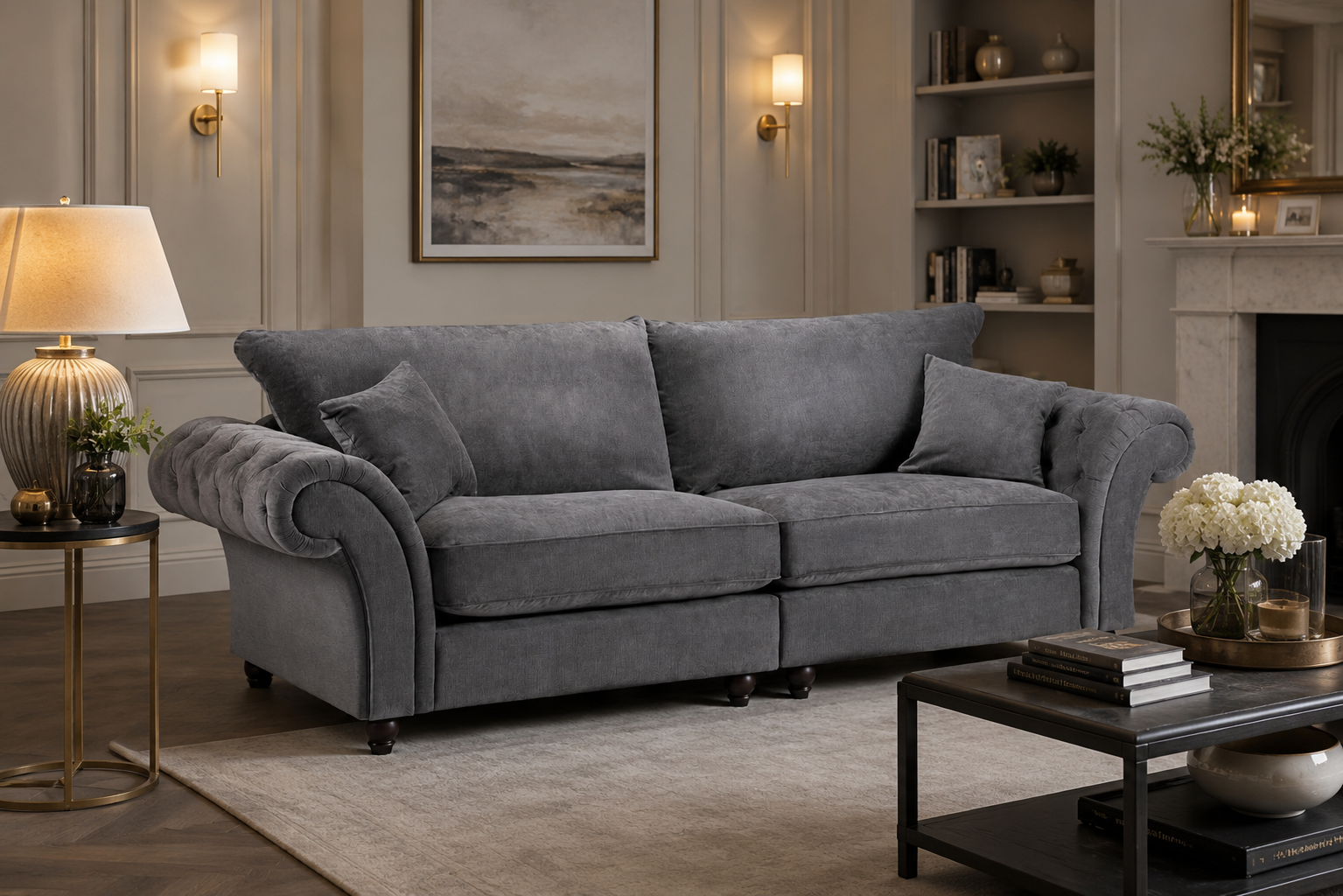 Valeria Fullback Sofa 4 Seater
