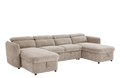 Zeus U-Shape Corner Sofa Bed with Storage Large
