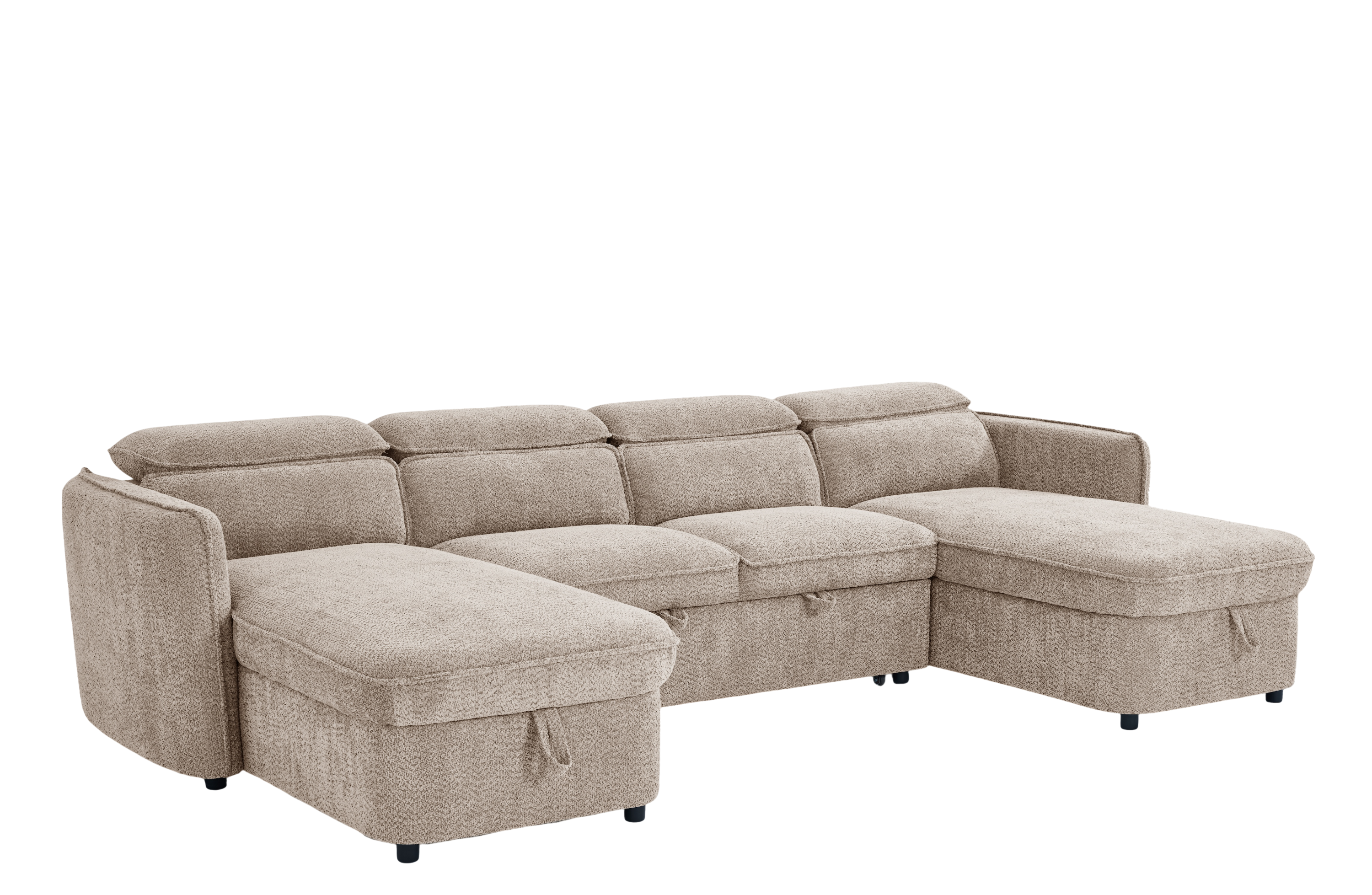 Zeus U-Shape Corner Sofa Bed with Storage Large
