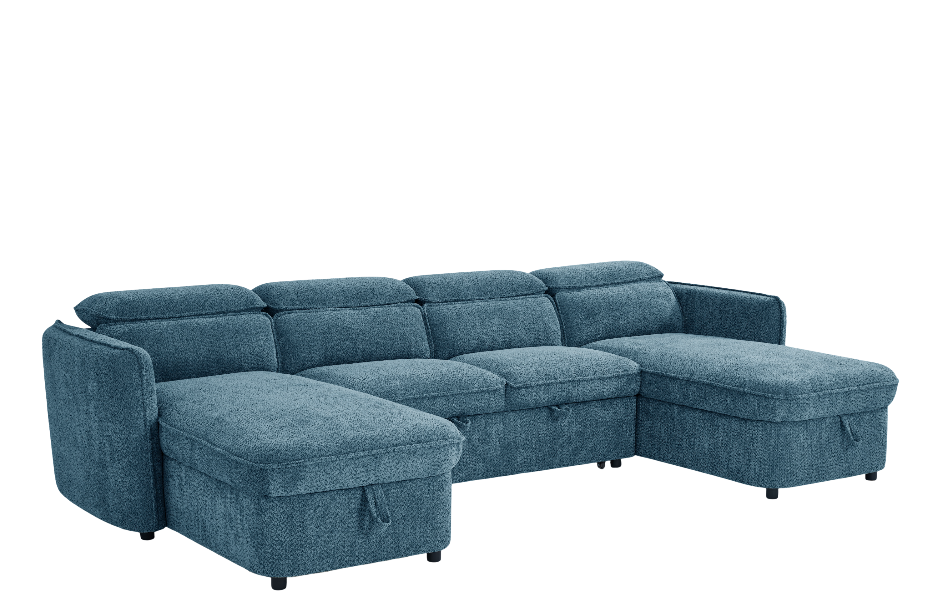 Zeus U-Shape Corner Sofa Bed with Storage Large