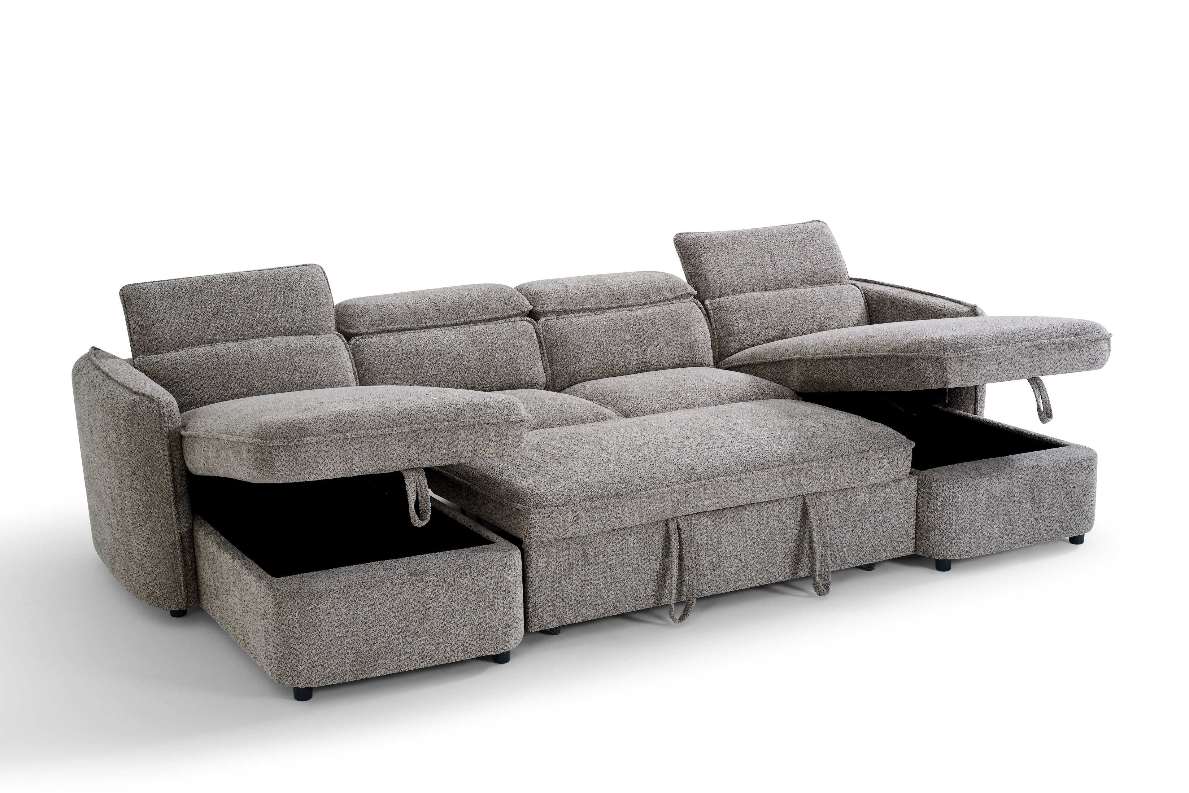 Zeus Sofabed U Shape Corner