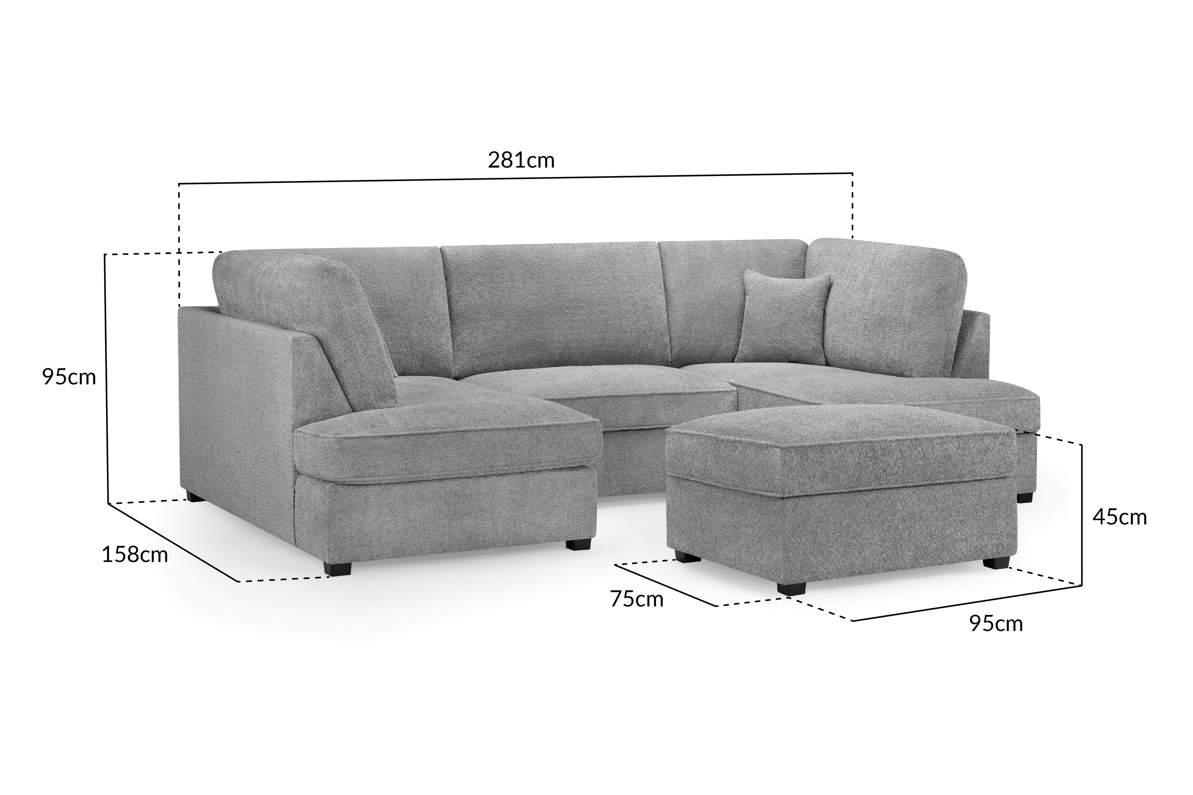 Diana U Shape Corner Sofa
