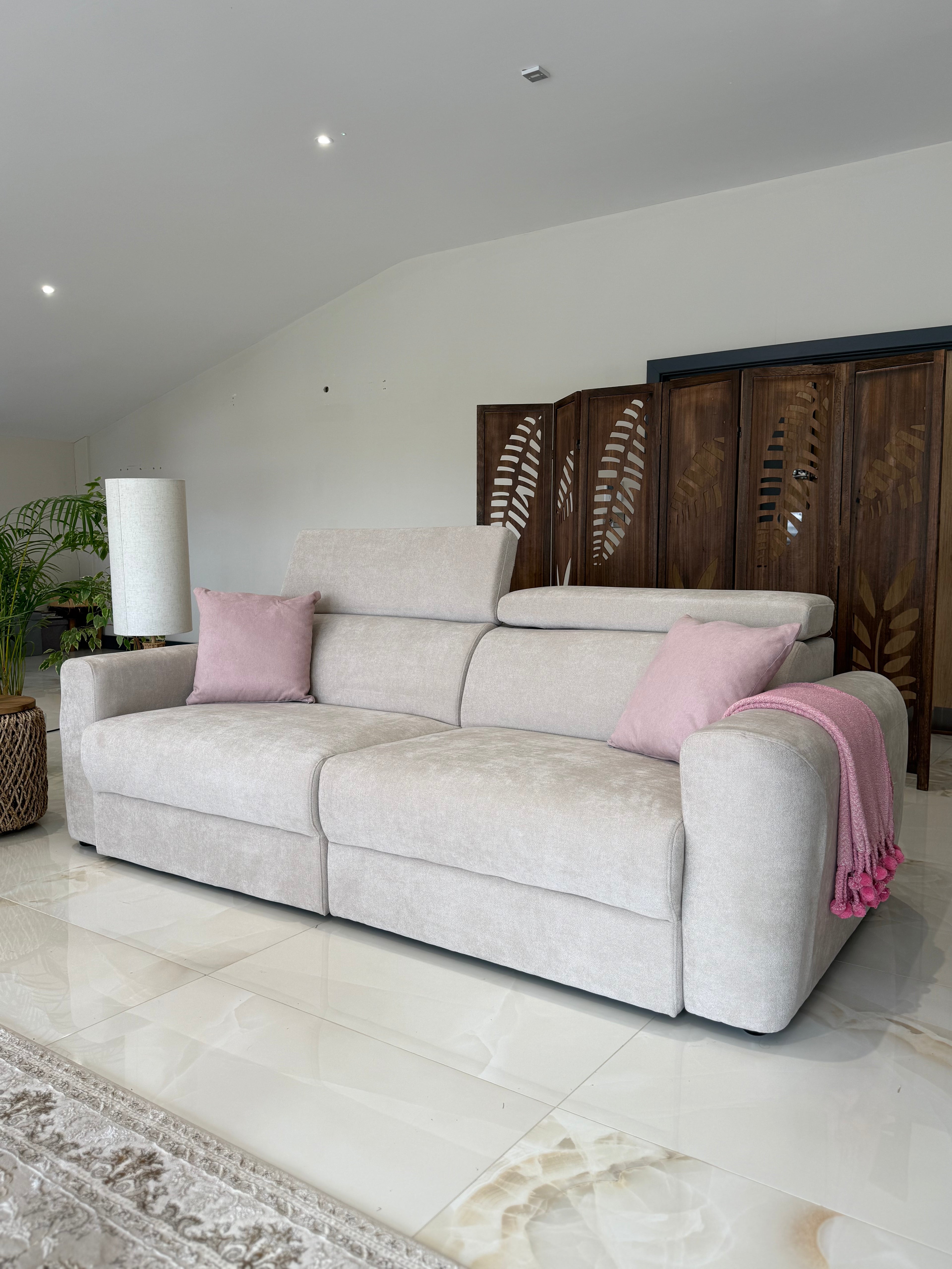 Electric Slider Sofa Bed 3 Seater Drift - Beige