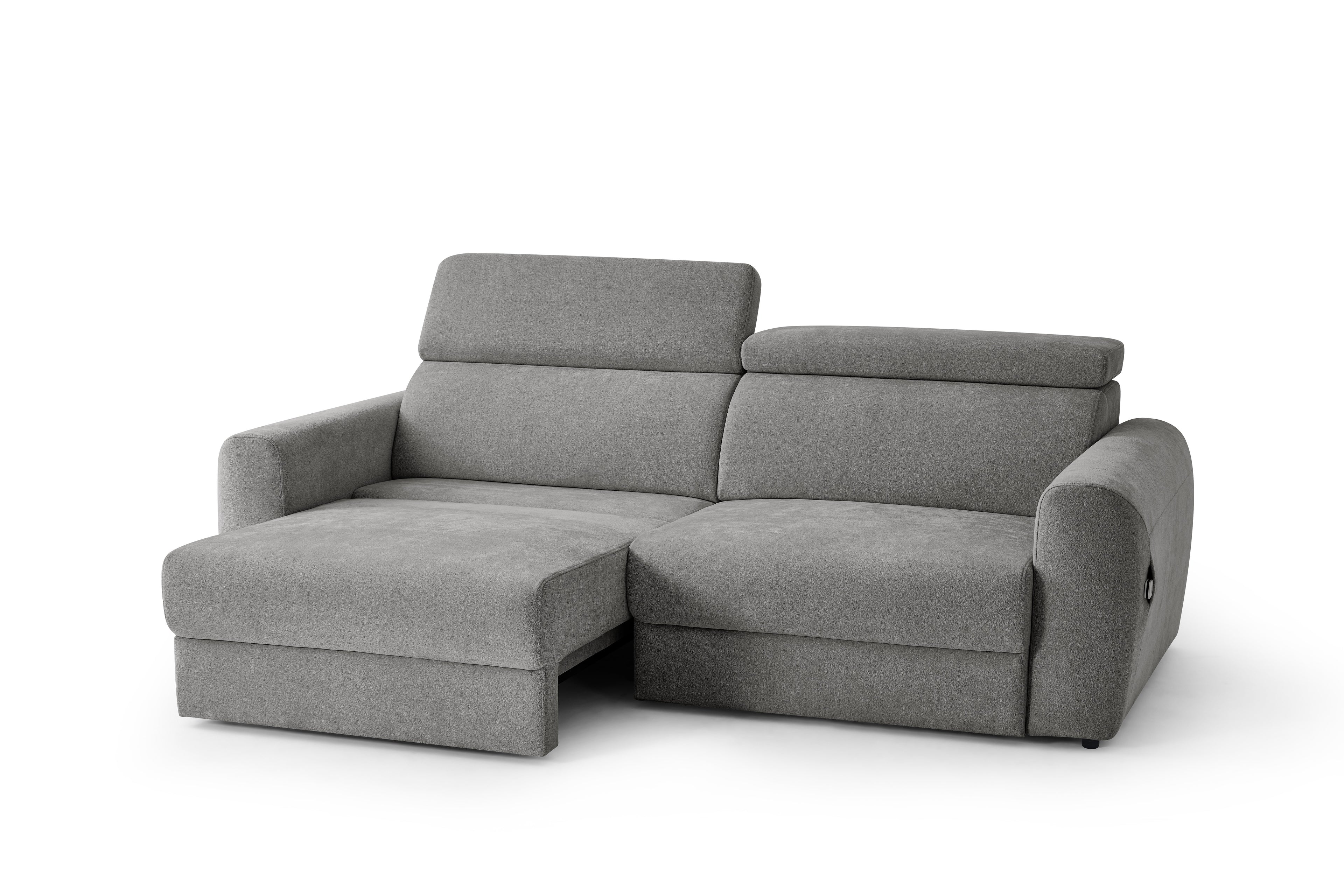 Electric Slider Sofa Bed 3 Seater Drift - Grey