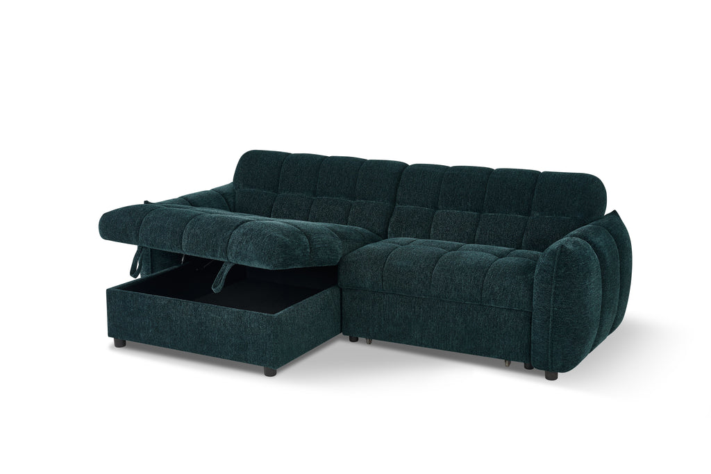 Fabio Sofa Bed Universal Corner - Teal
