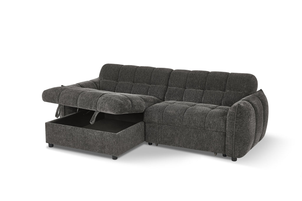 Fabio Sofa Bed Universal Corner - Grey