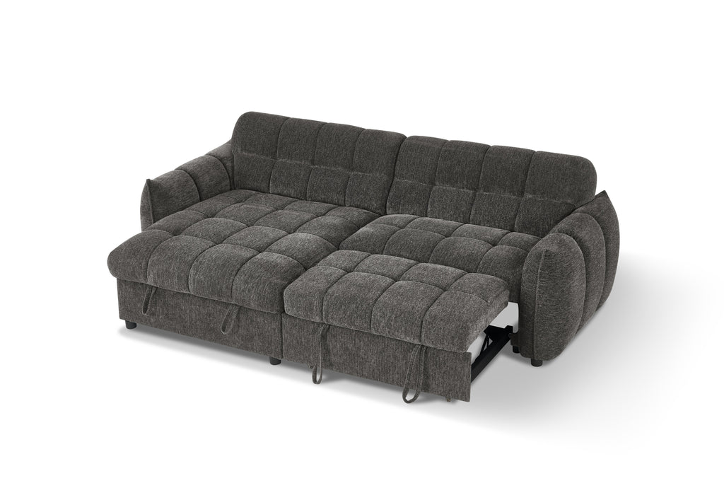 Fabio Sofa Bed Universal Corner - Grey