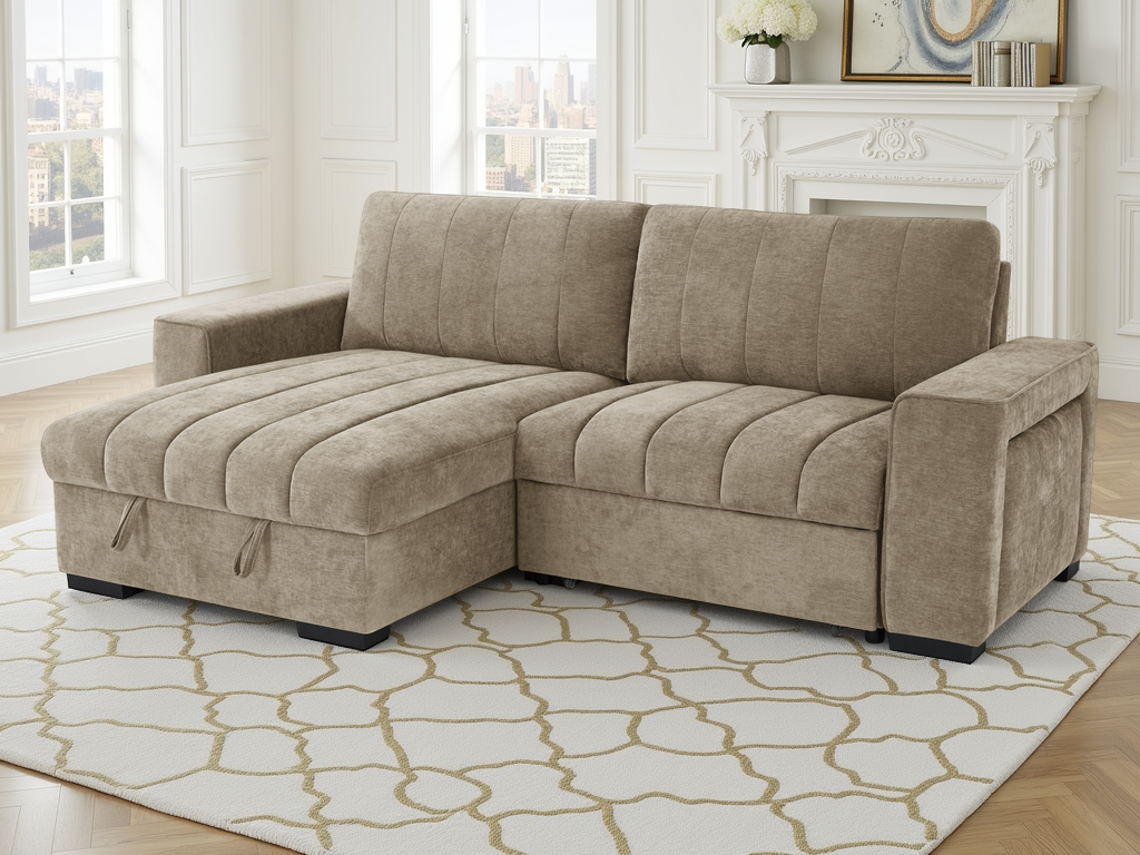 Fontus Sofabed Beige Universal Corner - Beige