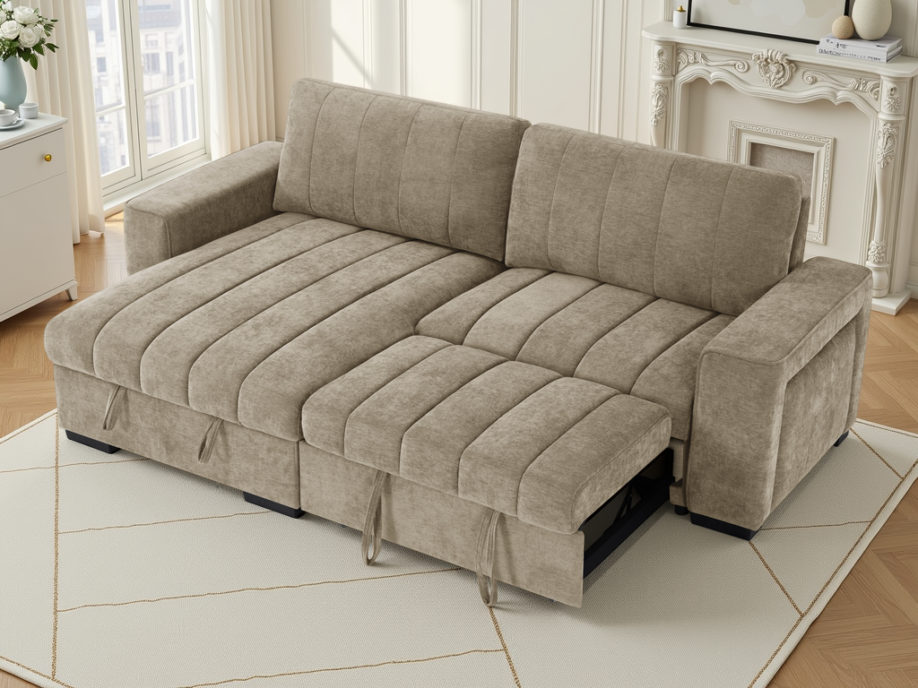 Fontus Sofabed Beige Universal Corner - Beige