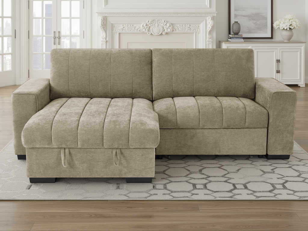 Fontus Sofabed Beige Universal Corner - Beige