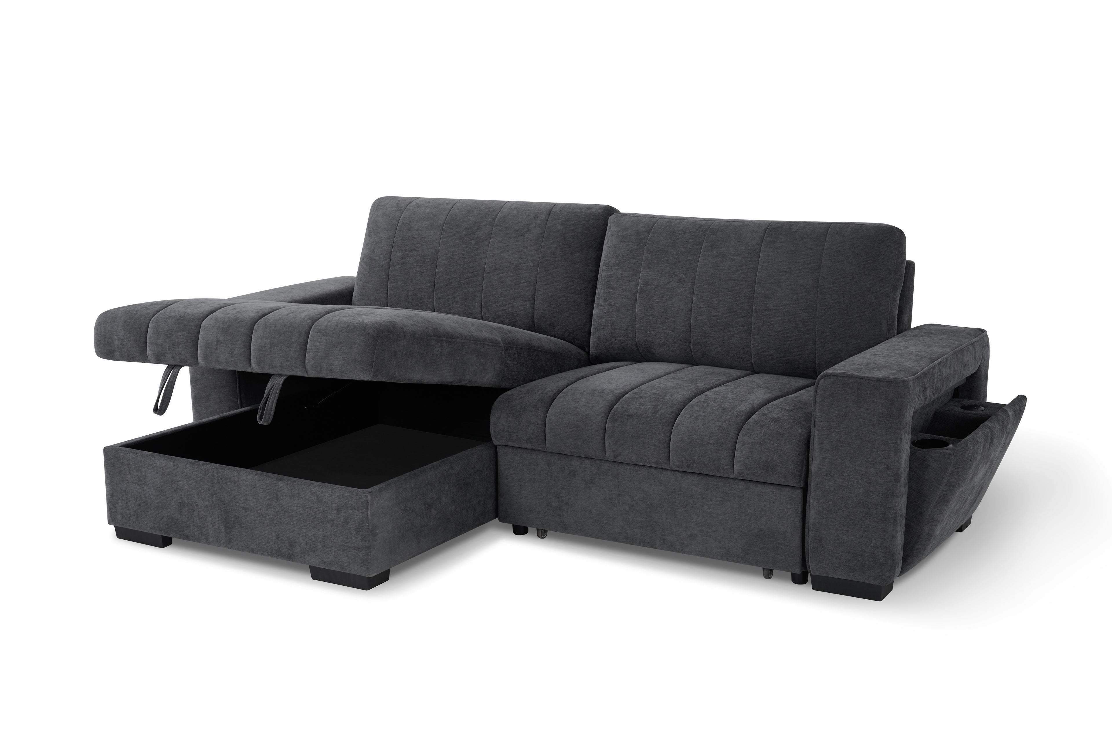 Fontus Sofabed Grey Universal Corner - Grey