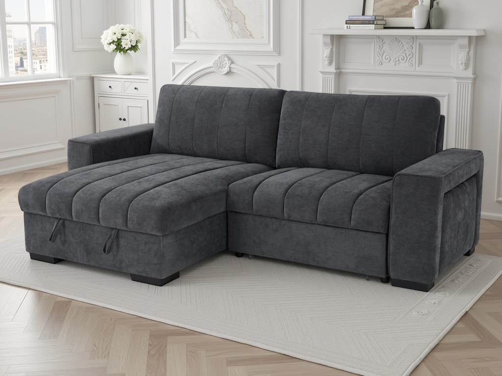 Fontus Sofabed Grey Universal Corner - Grey