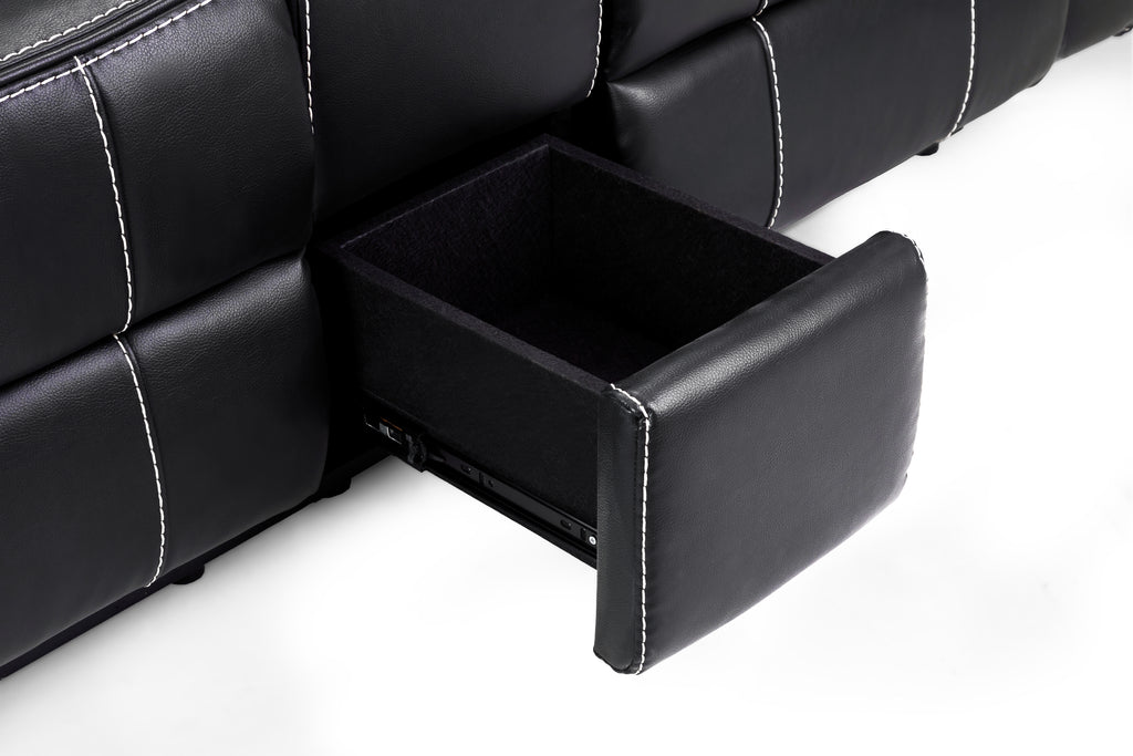 Solar Tech Electric Recliner 2 Seater Leather