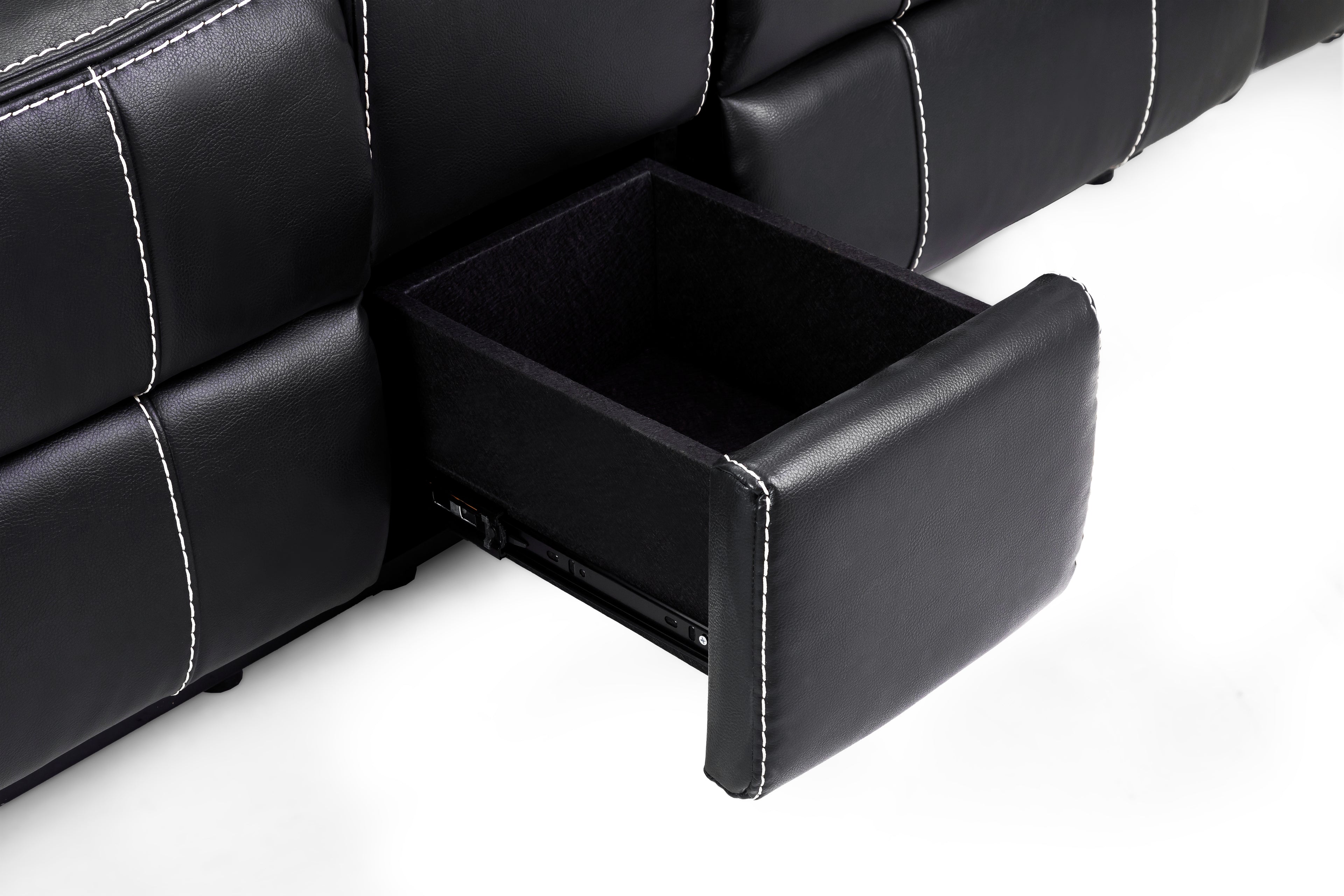 Solar Tech Electric Recliner 2 Seater Leather