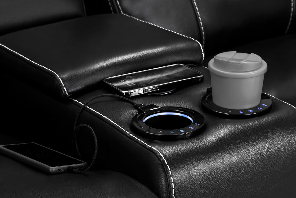 Solar Tech Electric Recliner 2 Seater Leather