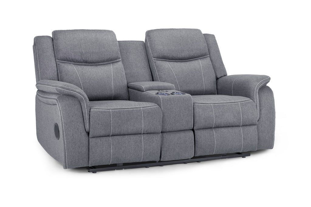 Solar Tech Electric Recliner 2 Seater Fabric