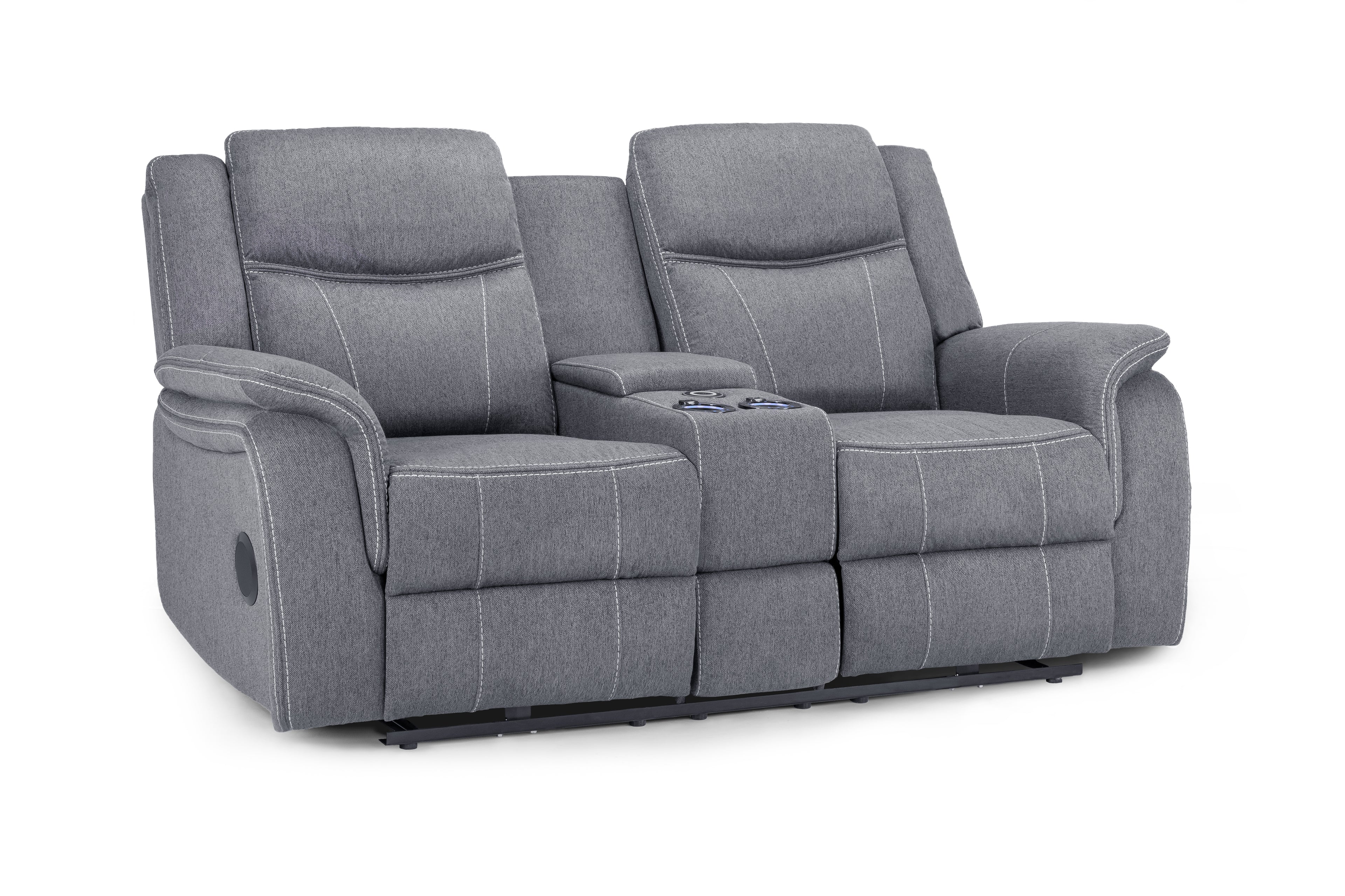Solar Tech Electric Recliner 2 Seater Fabric