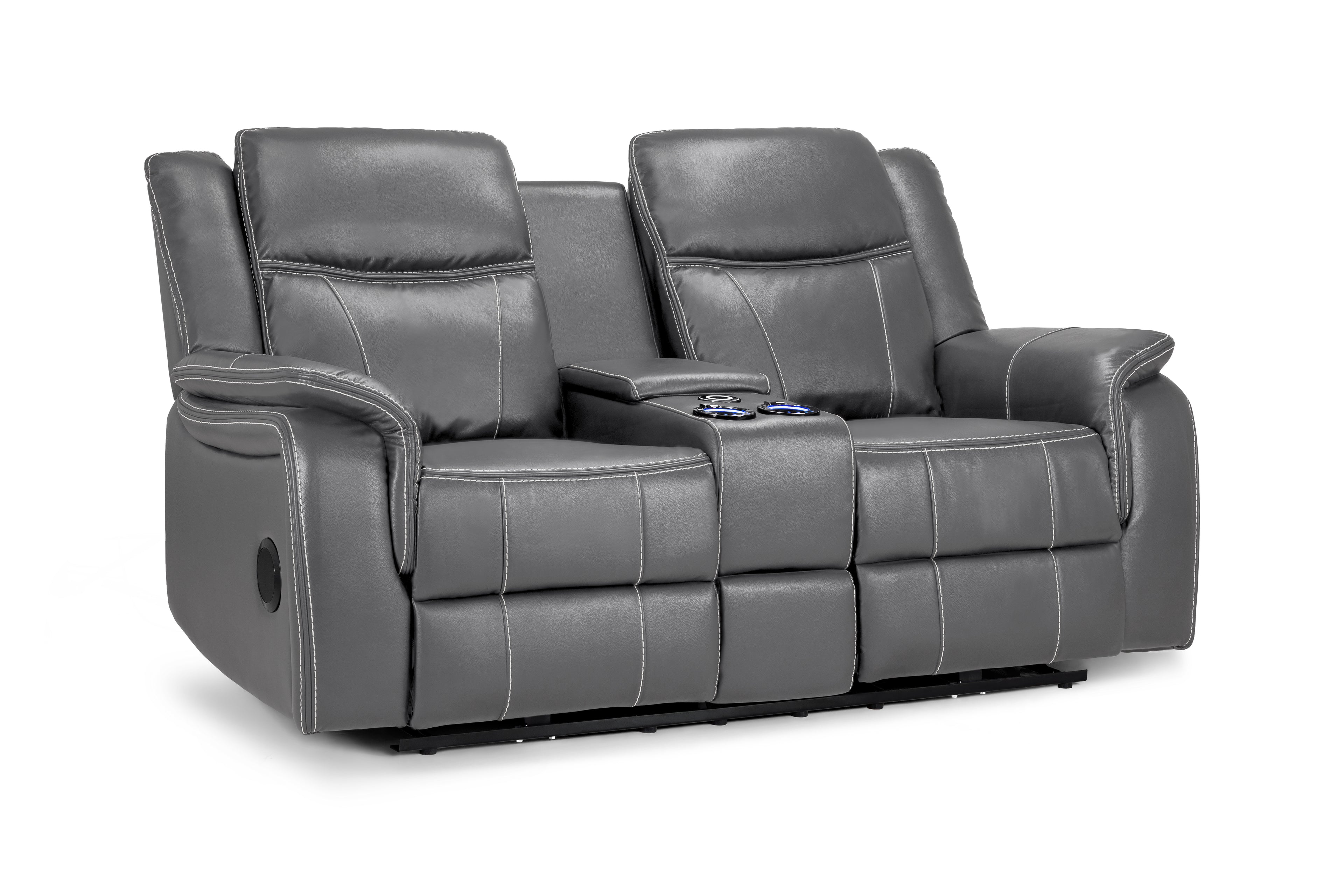 Solar Tech Electric Recliner 2 Seater Leather