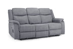 Solar Tech Electric Recliner 3 Seater Fabric