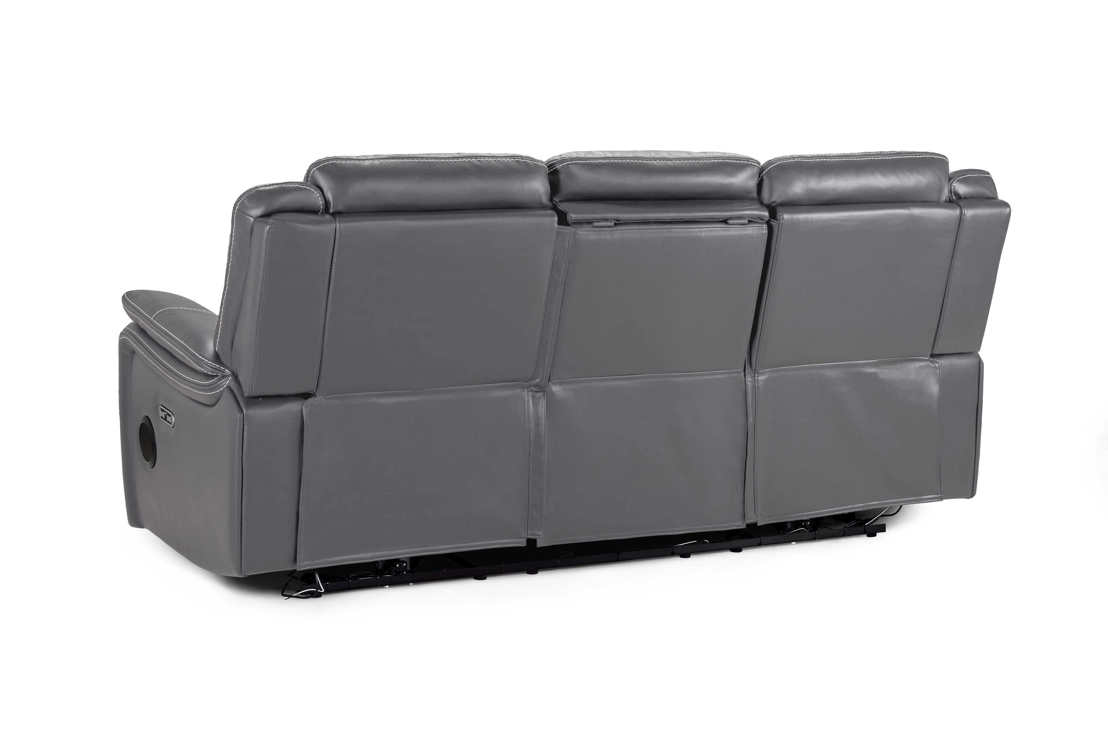 Solar Tech Electric Recliner 3 Seater Leather