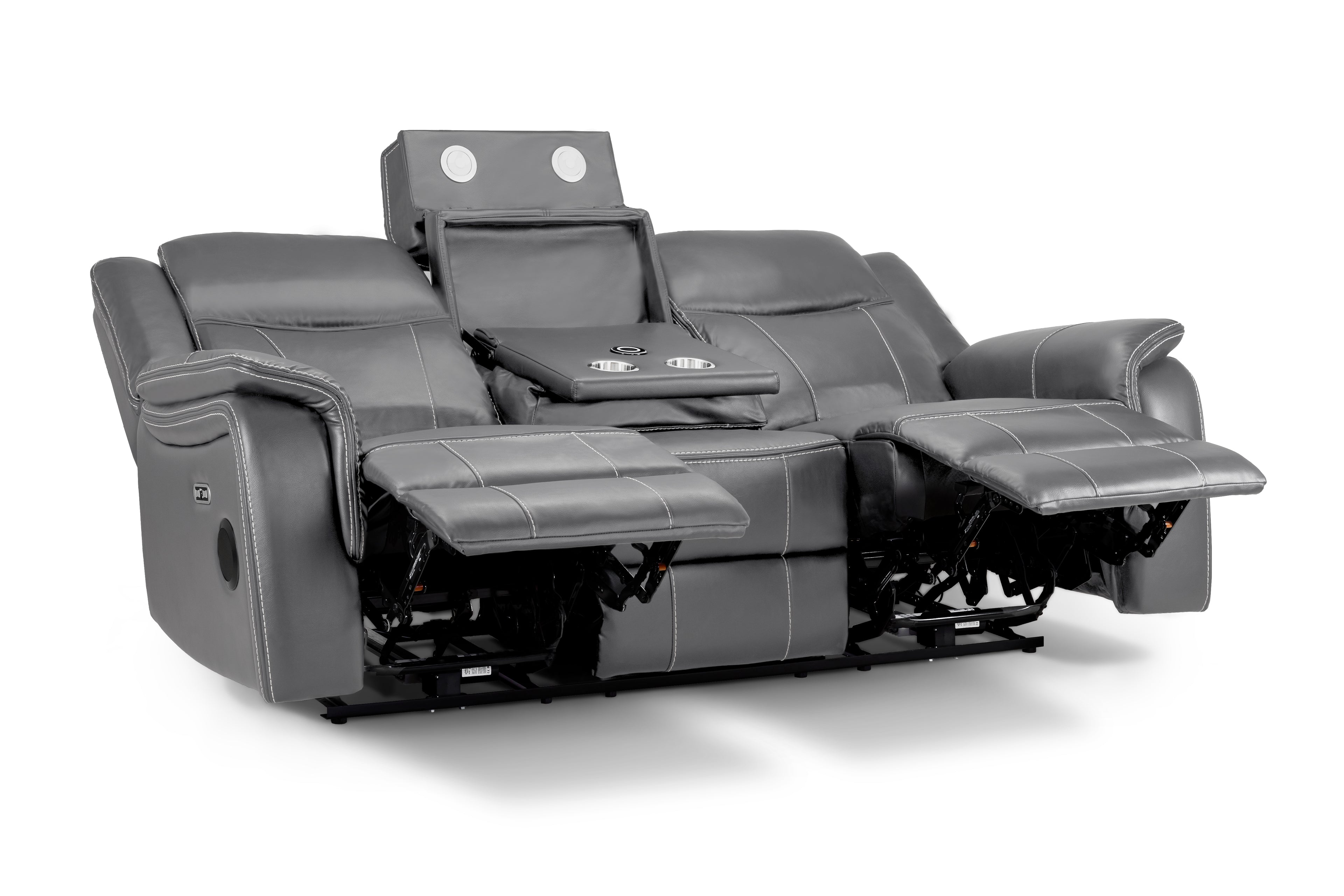 Solar Tech Electric Recliner 3 Seater Leather