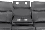 Solar Tech Electric Recliner 3 Seater Leather