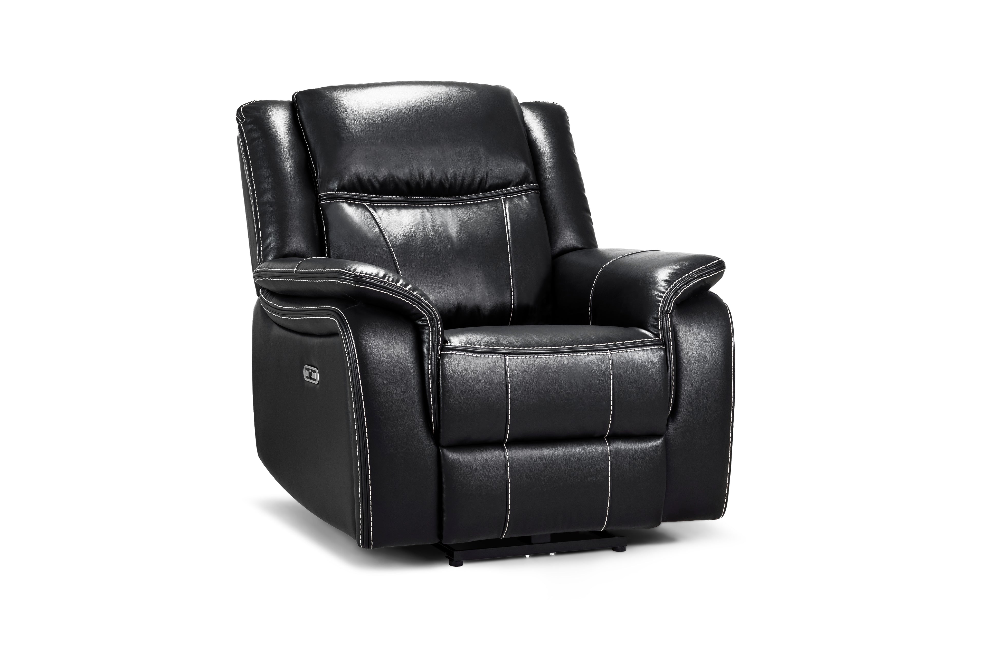 Solar Tech Electric Recliner Armchair Leather