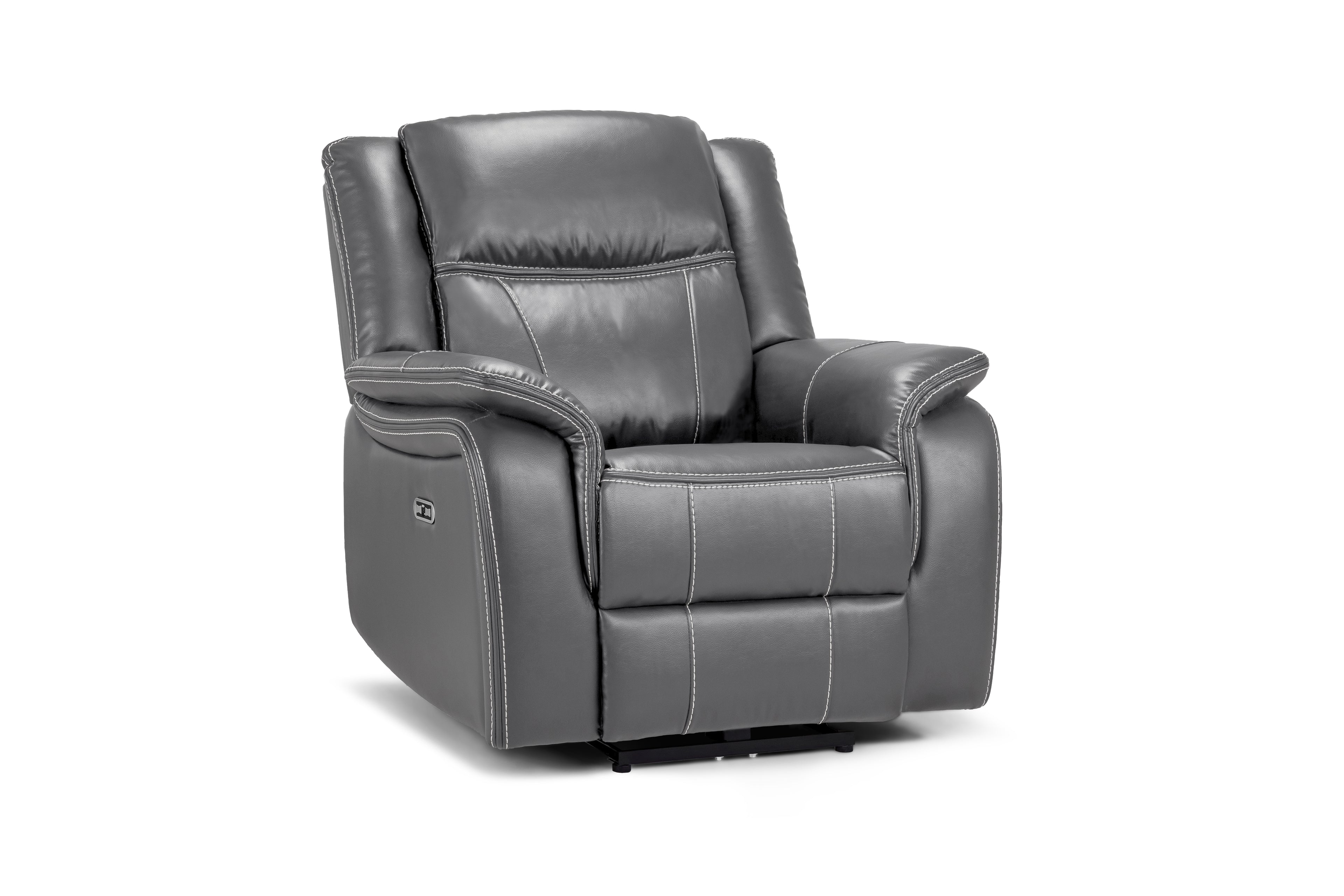 Solar Tech Electric Recliner Armchair Leather