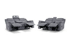 Solar Tech Electric Recliner Sofa Fabric 3+2 Set