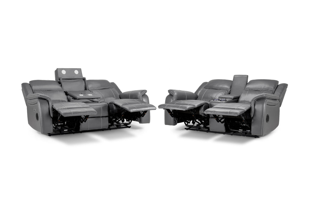 Solar Tech Electric Recliner Sofa 3+2 Set