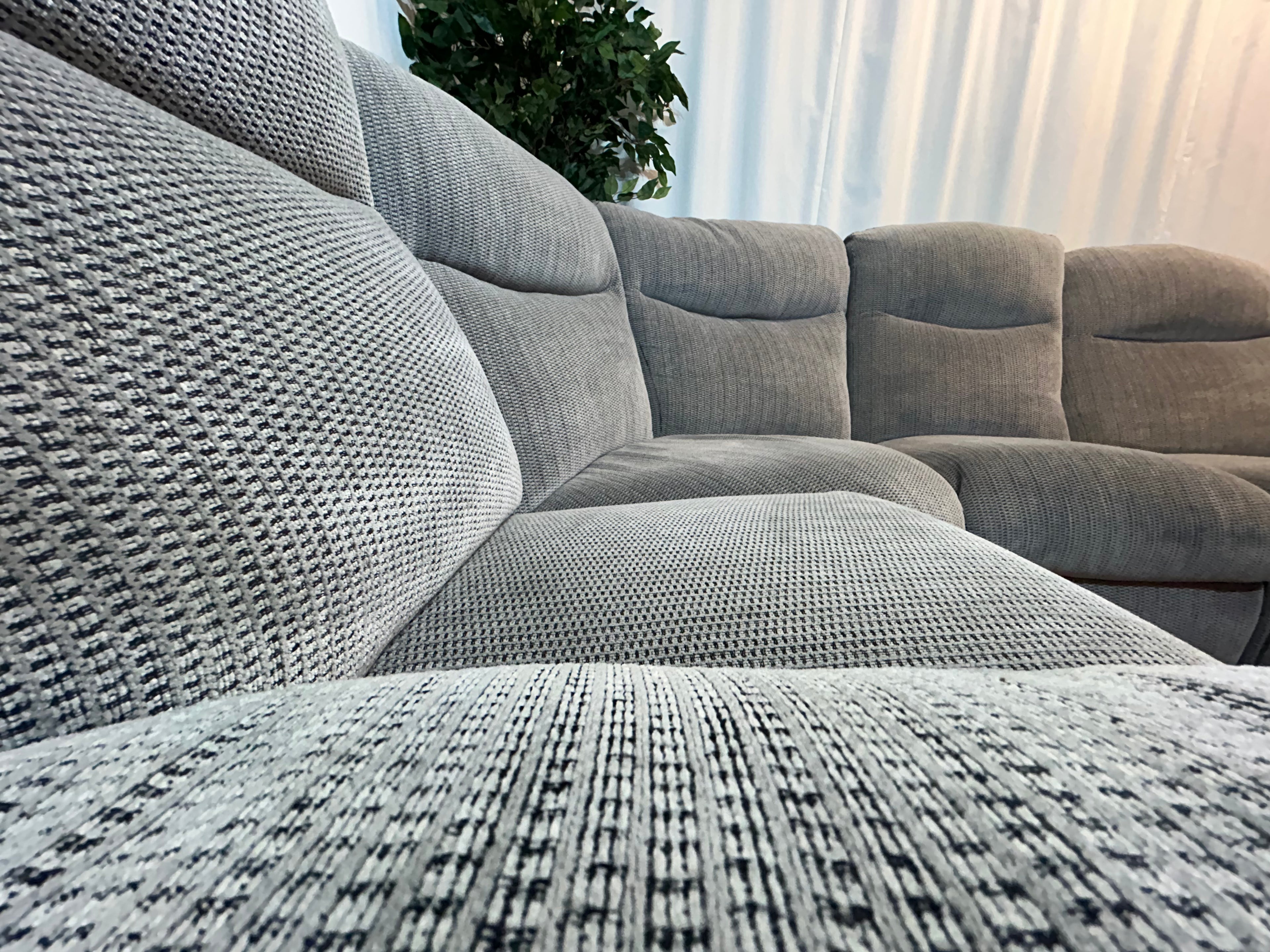 Grey Tweed Fabric La-Z-Boy Tamla, Manual Recliner