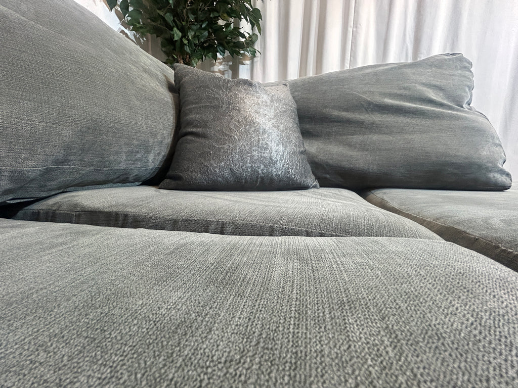Grey Corner Sofa With left Hand Chaise