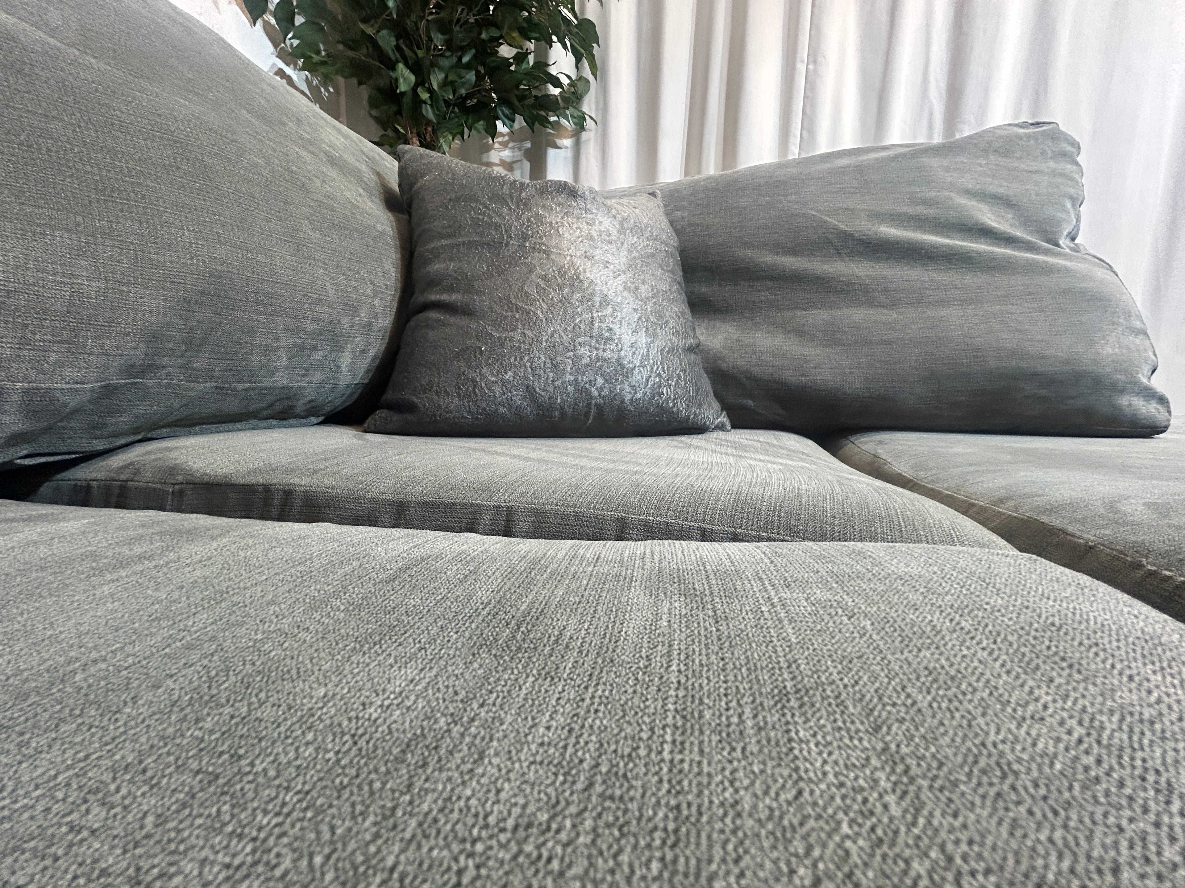 Grey Corner Sofa With left Hand Chaise