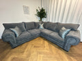 Stunning Charcoal Verona Style Corner sofa