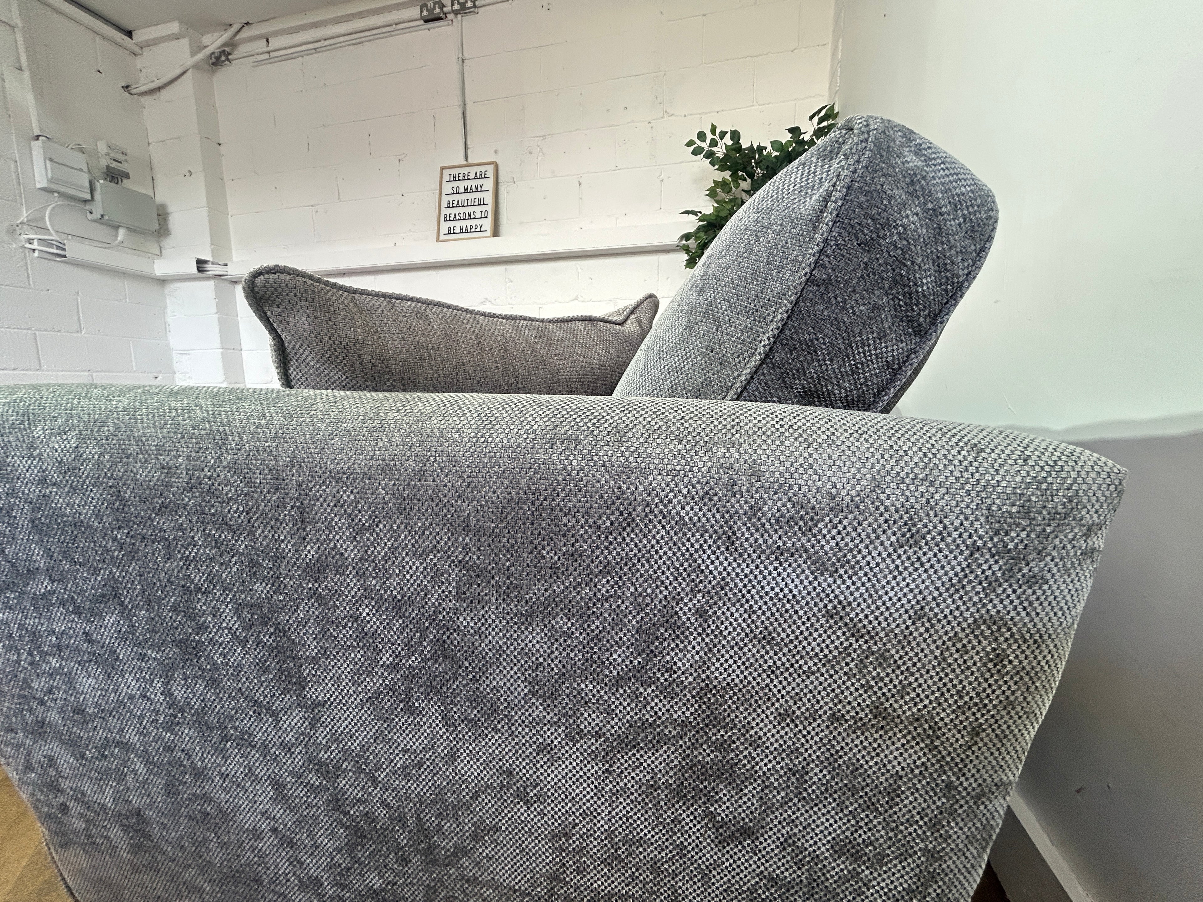 Near New Sofology Keswick Grey Corner Sofa, Right Hand Chaise