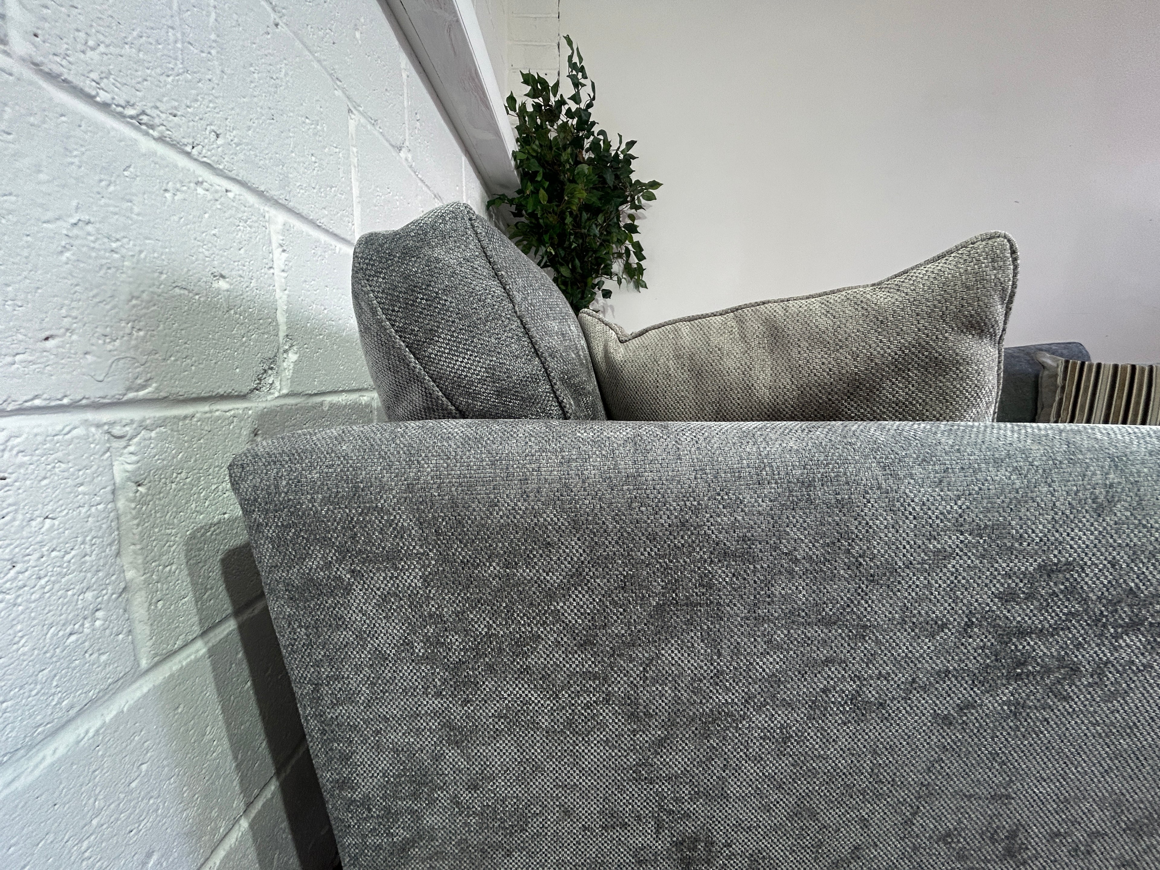 Near New Sofology Keswick Grey Corner Sofa, Right Hand Chaise