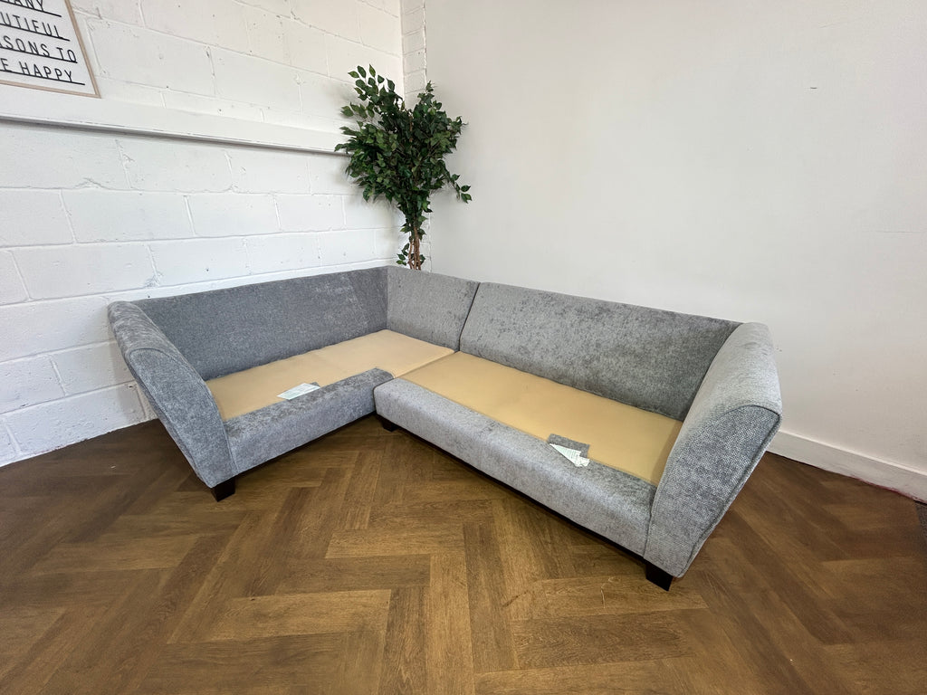 Near New Sofology Keswick Grey Corner Sofa, Right Hand Chaise