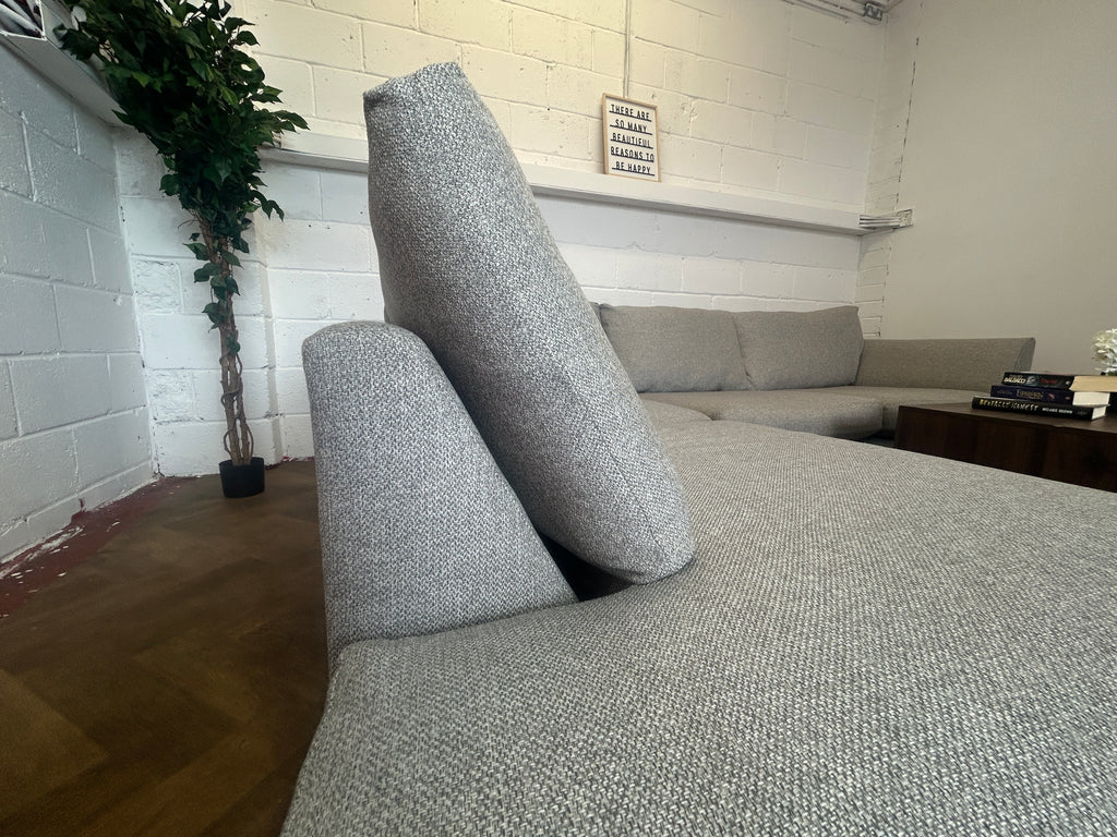 Light Grey DFS Saphina Corner Sofa, Right Hand Chaise