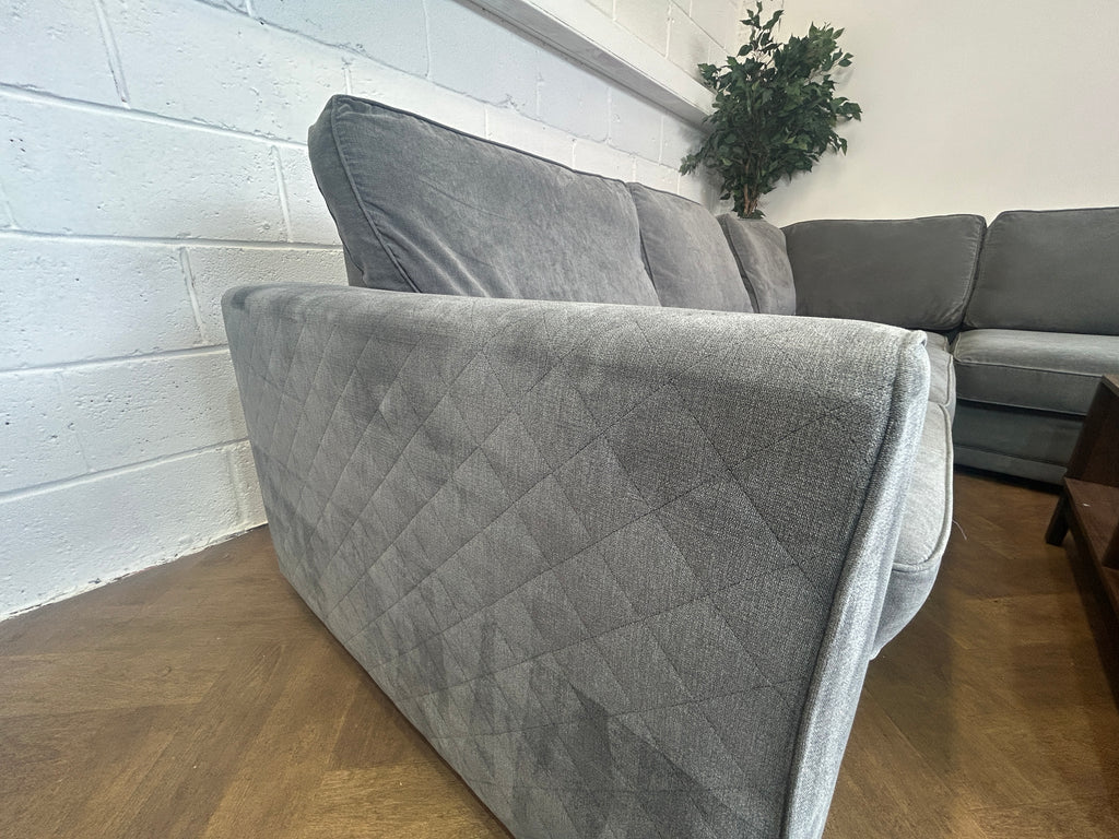 Stunning Charcoal Grey DFS Orka Corner Sofa, Left Hand Chaise
