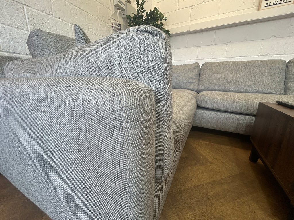 Stunning Grey Corner Sofa From Sofology, Right Hand Chaise
