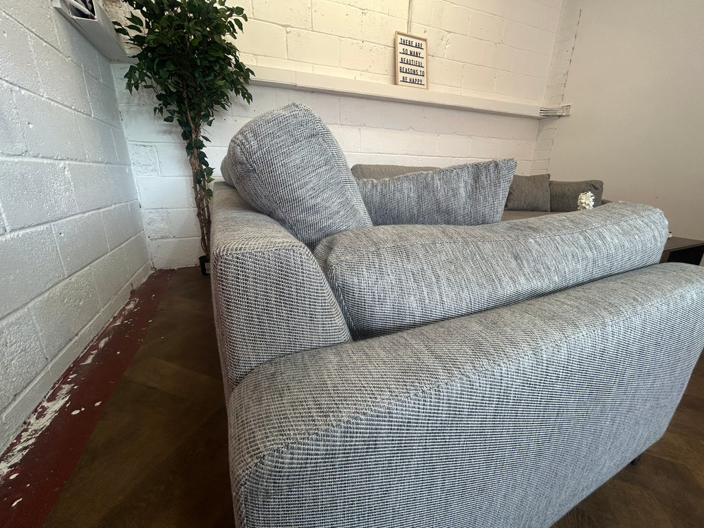Stunning Grey Corner Sofa From Sofology, Right Hand Chaise