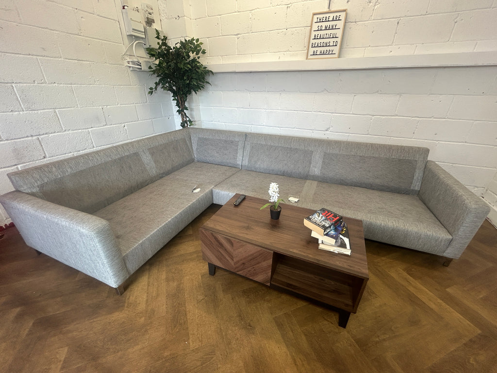 Stunning Grey Corner Sofa From Sofology, Right Hand Chaise