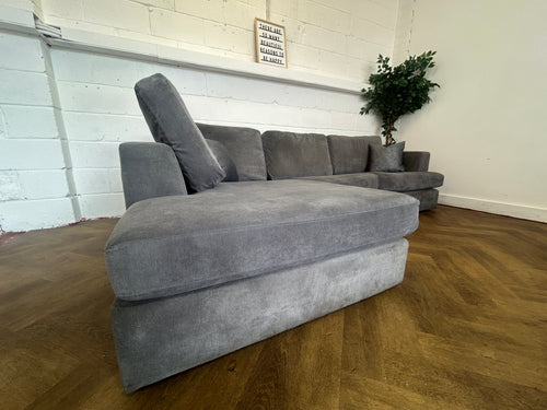Grey Next Stratus Corner Sofa, Right Hand Chaise