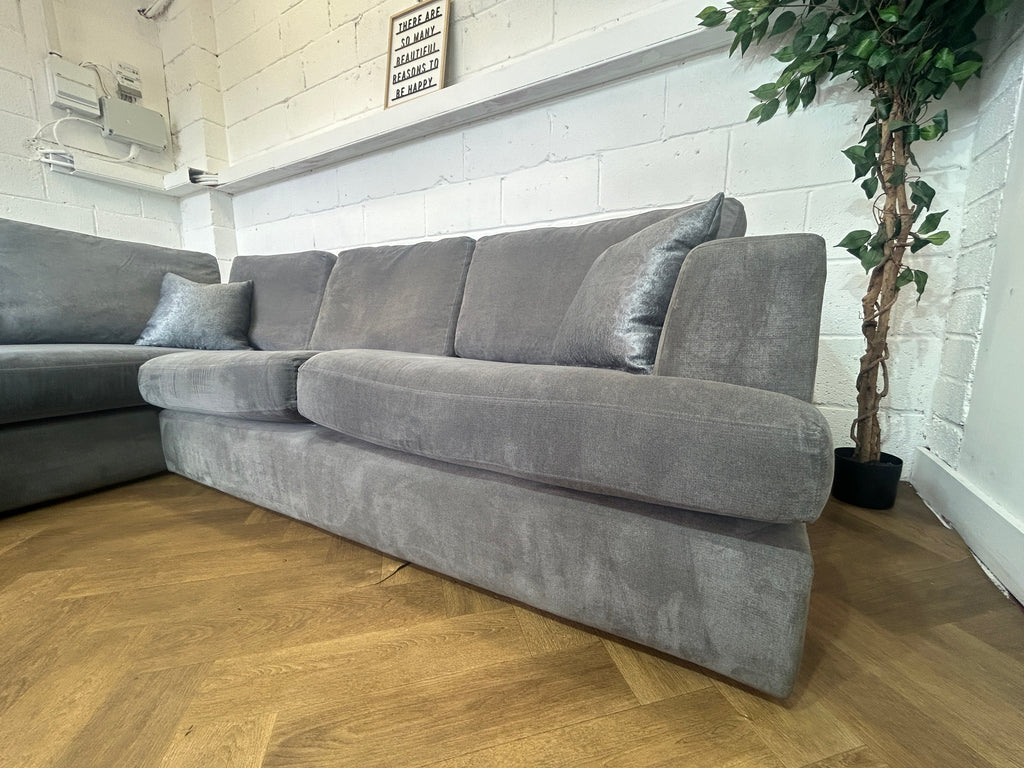 Grey Next Stratus Corner Sofa, Right Hand Chaise