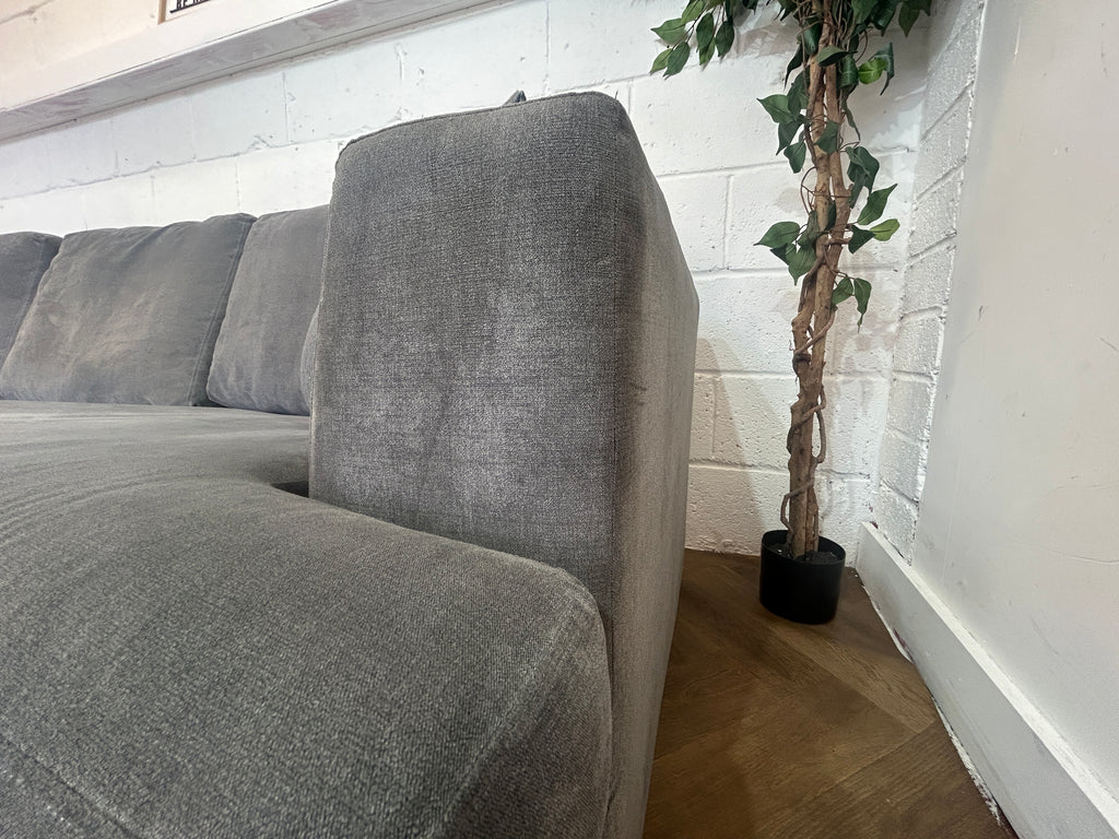 Grey Next Stratus Corner Sofa, Right Hand Chaise
