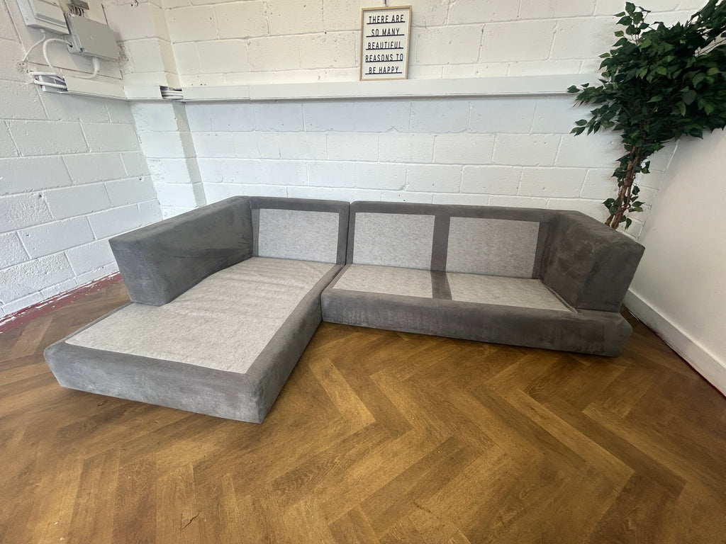 Grey Next Stratus Corner Sofa, Right Hand Chaise