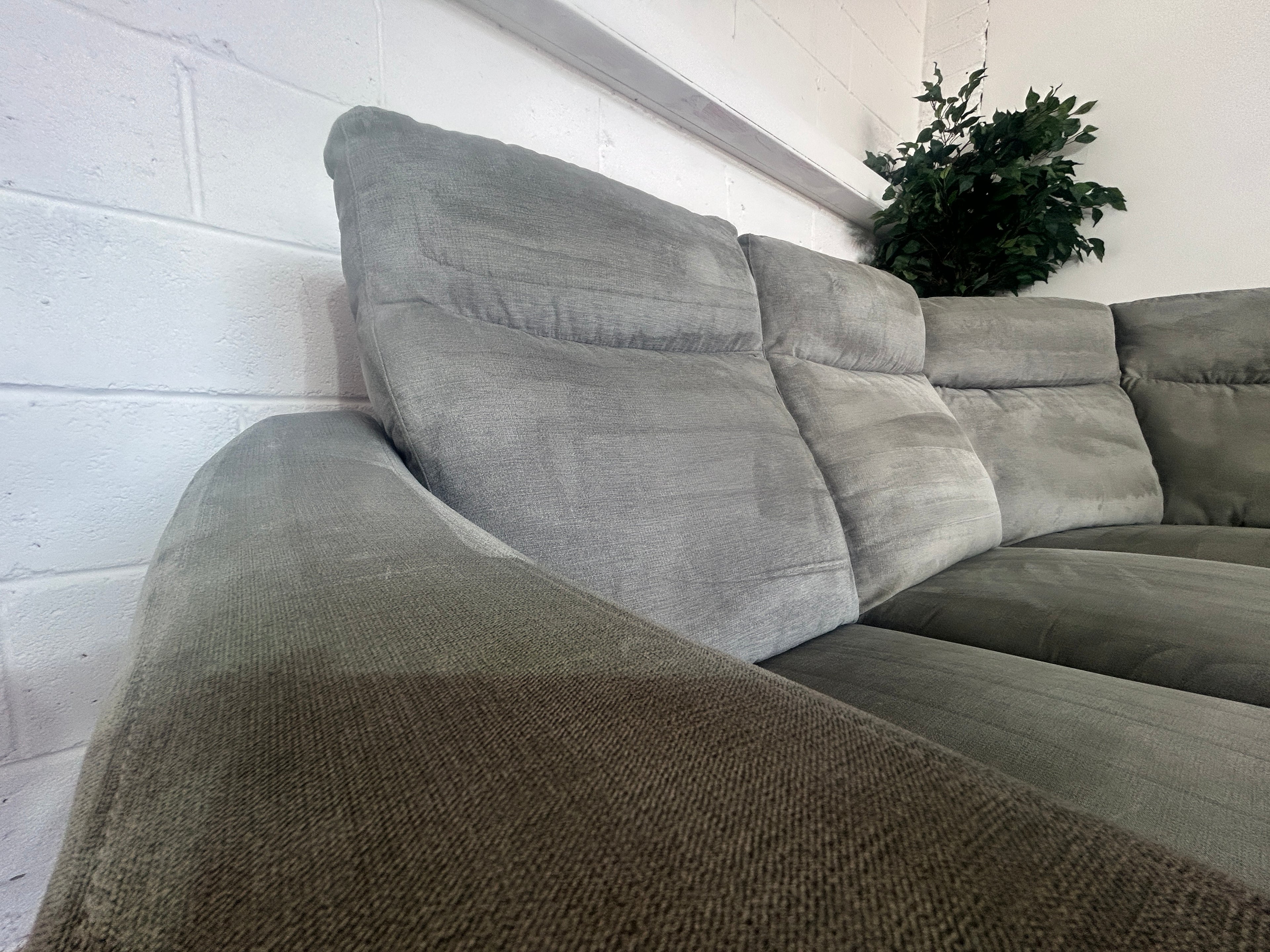 Oxford Silver - Oak Furnitureland Dylan Modular Corner Recliner Sofa